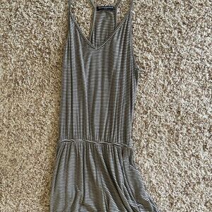 Brandy Melville black and white striped romper